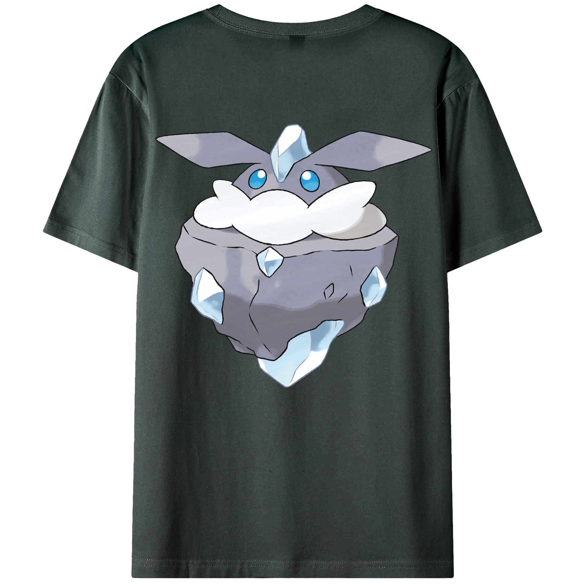 （画像用） ポケットモンスター Pokémon 綿100％ メンズ半袖Tシャツ（バックプリント） 通気性